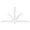 Ekena Millwork Redmond Architectural Grade PVC Gable Bracket, 72"W x 39"H x 4"D x 4"F, 13/12 Pitch GBP072X39X0404RED00 - alternate 5